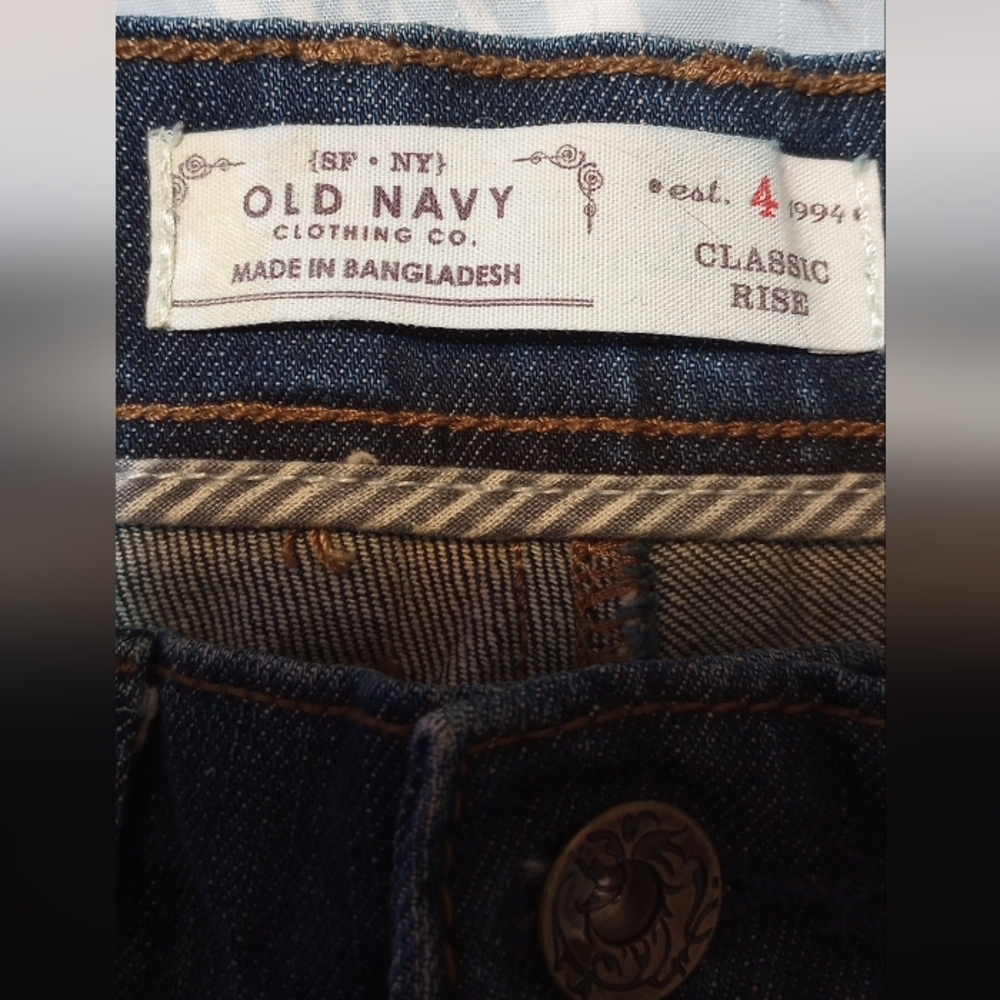 Old Navy Women's Blue Flare & Wide Leg Jeans - Picture 3 of 4